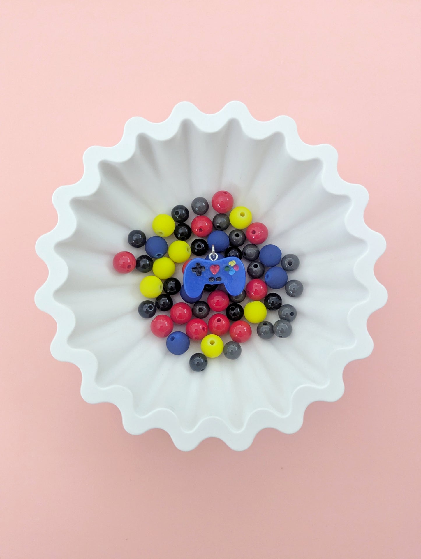 Blue Gaming Controller DIY Necklace Kit