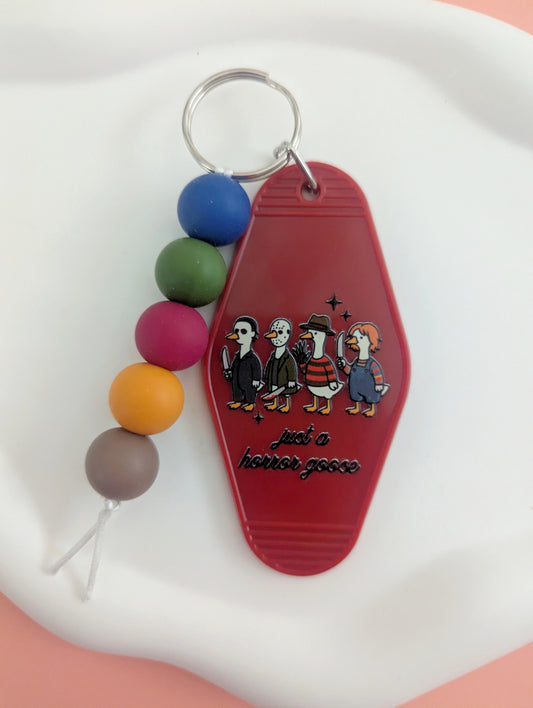 Just a Horror Goose Acrylic Keychain
