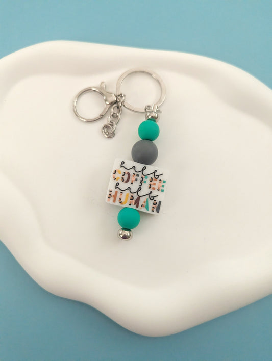 Half Coffee Half Human Keychain