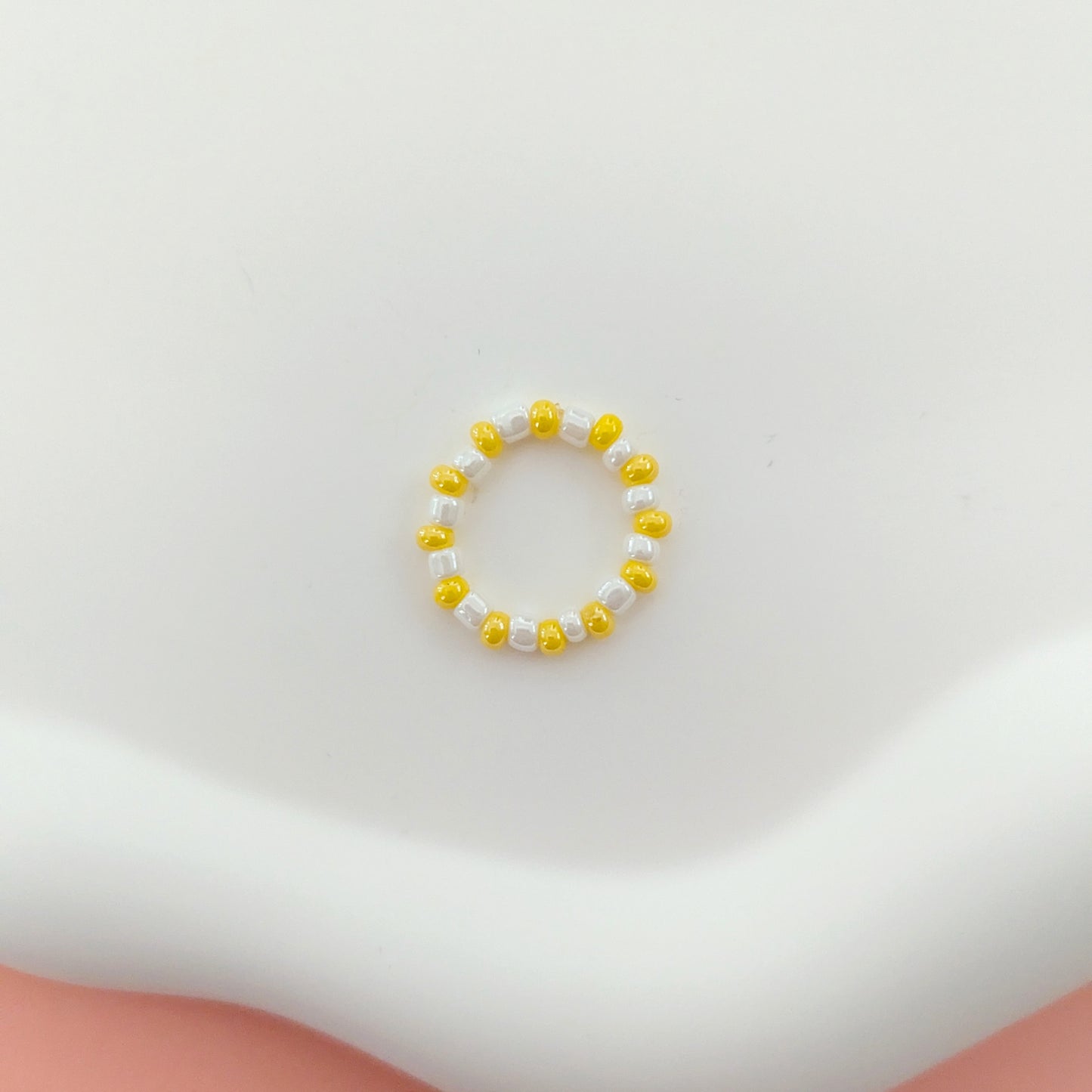 White and Yellow Ring