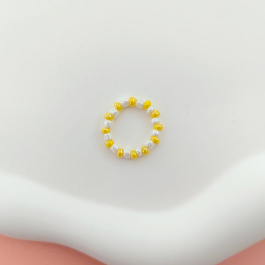 White and Yellow Ring