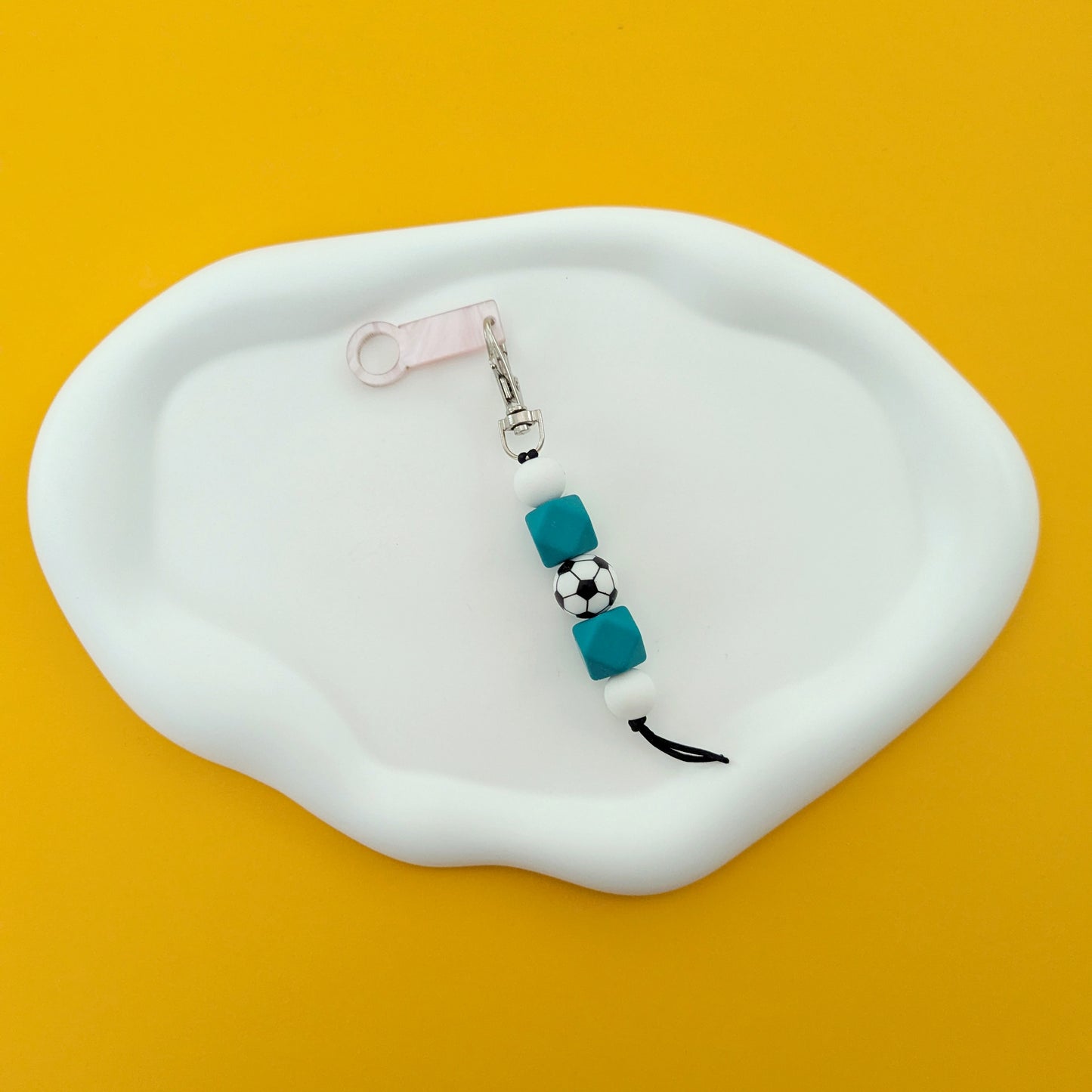 Soccer Straw Charm