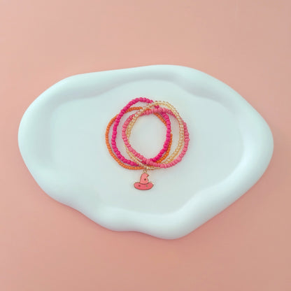 Pink and Orange Witch Hat Stack