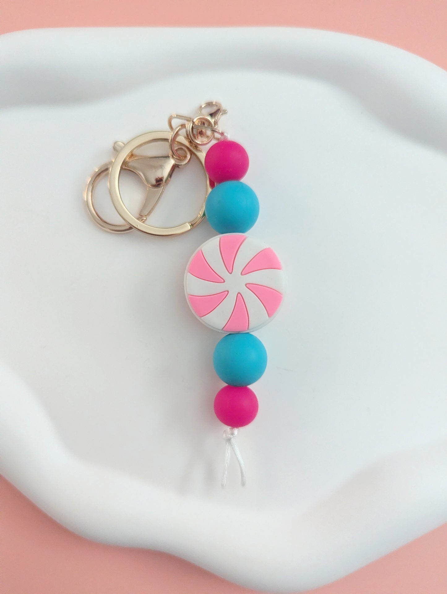 Pink Candy Keychain