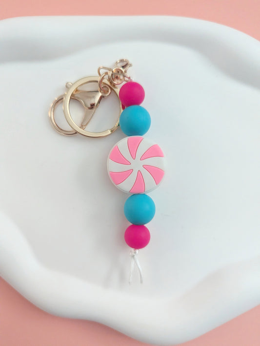 Pink Candy Keychain