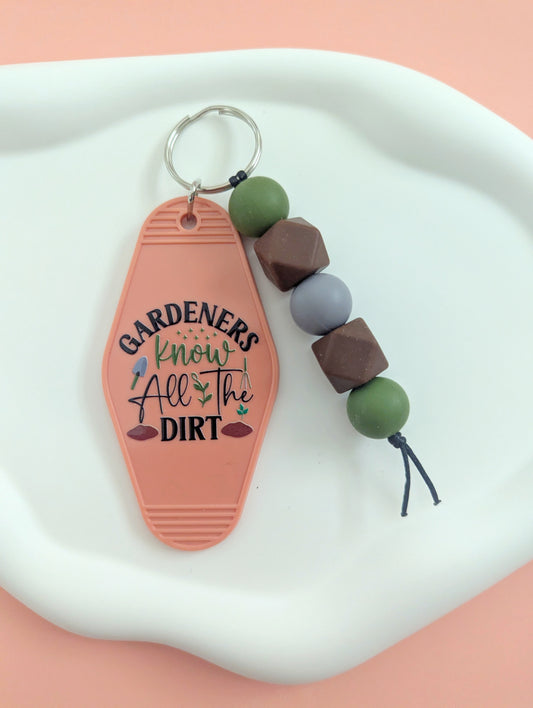 Gardeners Know All the Dirt Acrylic Keychain