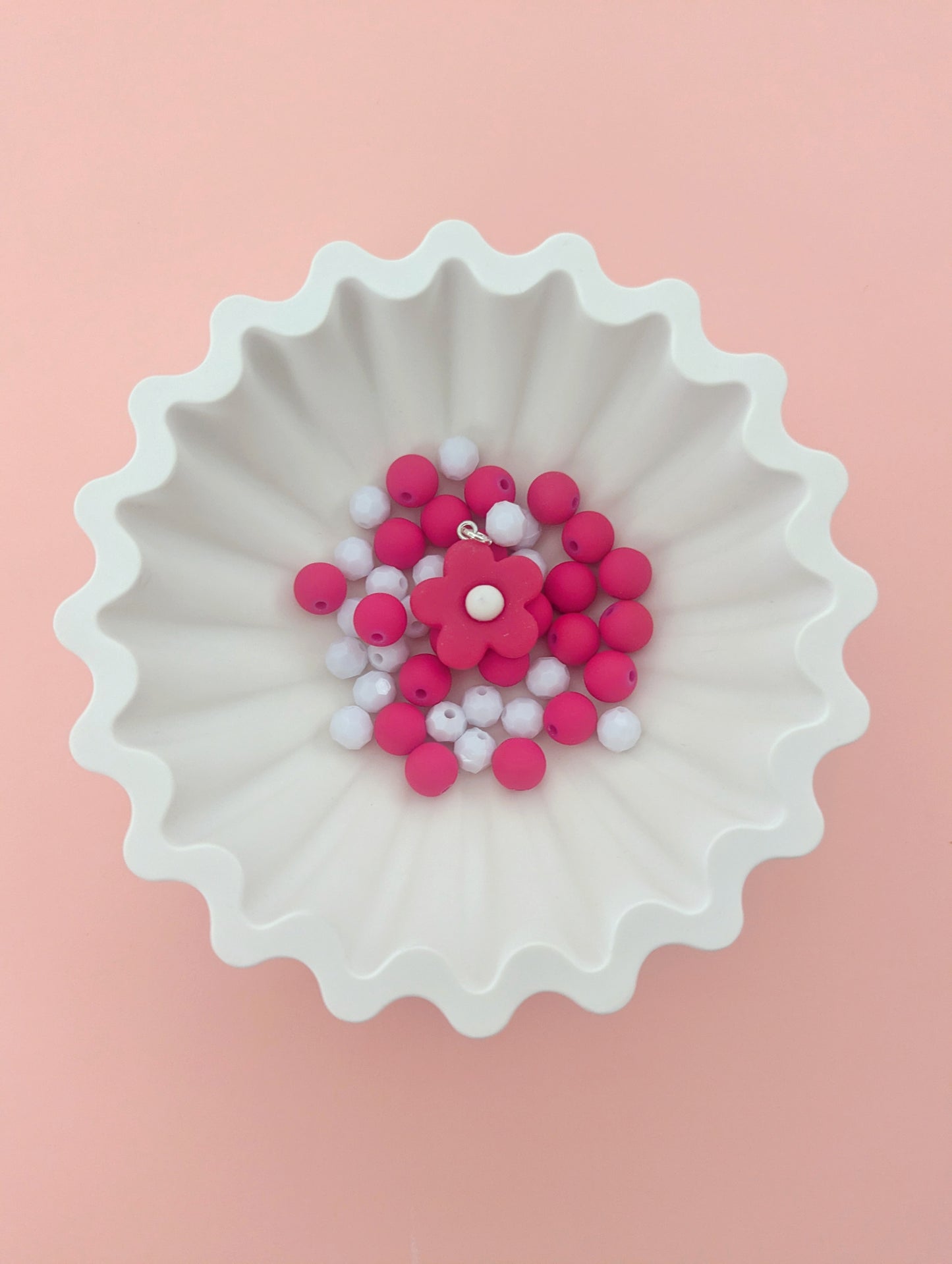Pink Flower DIY Necklace Kit