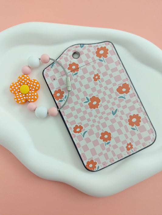 Orange Daisy Luggage Tag