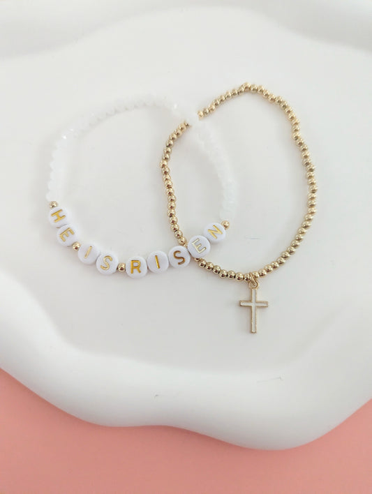 He is Risen Bracelet Stack