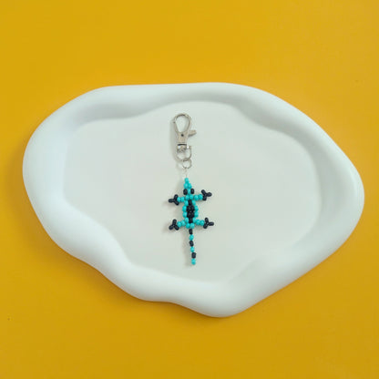 Beaded Lizard Bag Charm