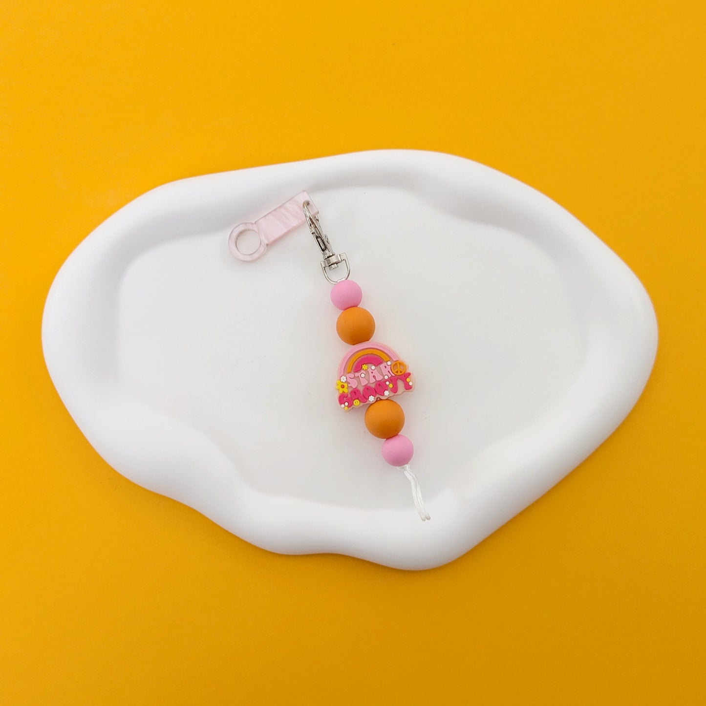 Stay Groovy Straw Charm