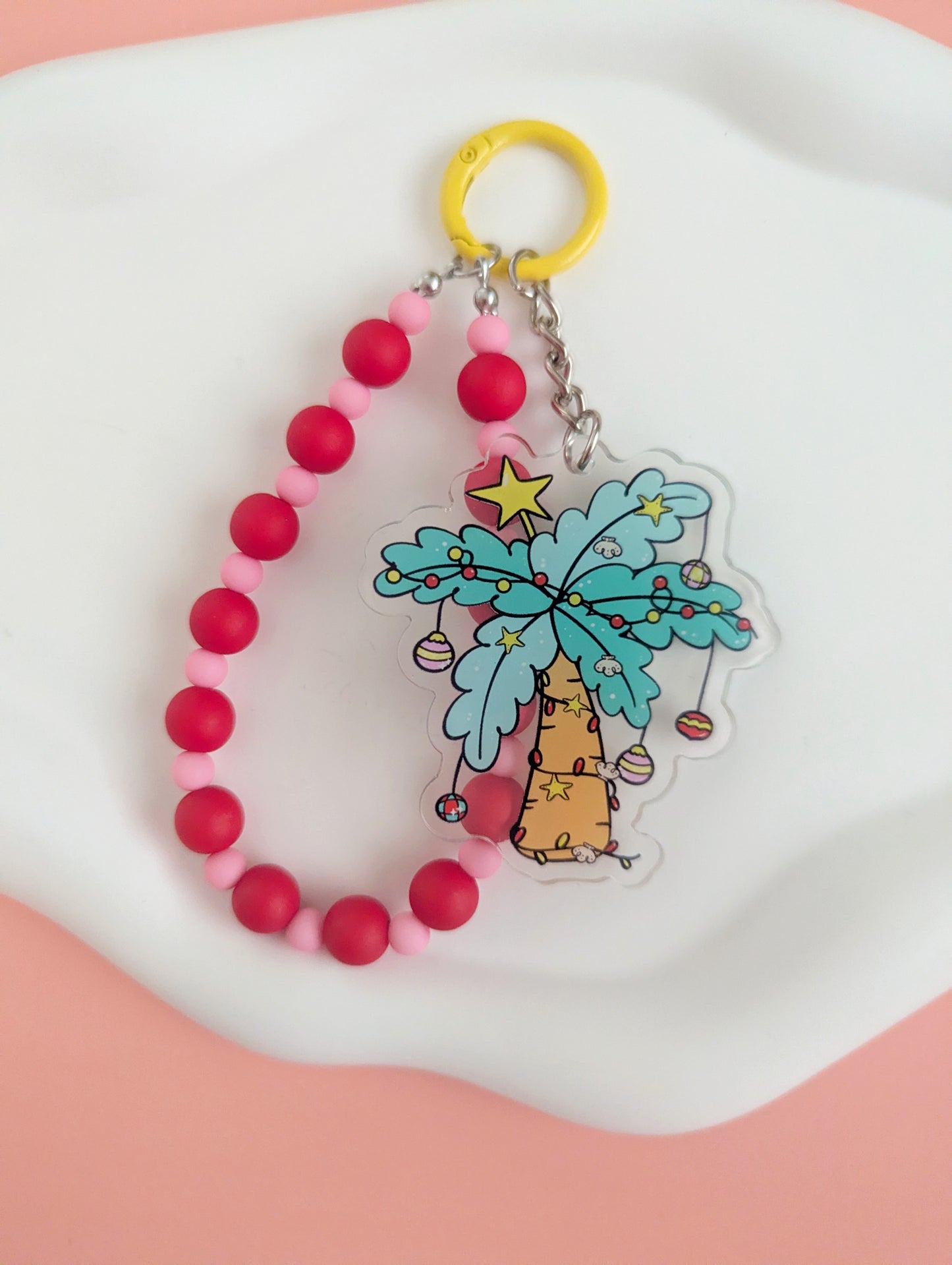 Christmas Palm Tree Bag Charm