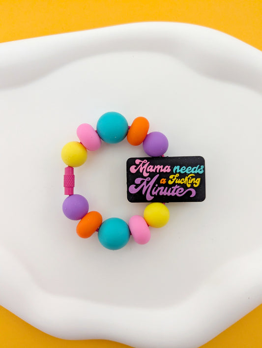 Mama Needs a F*cking Minute Cup Handle Charm