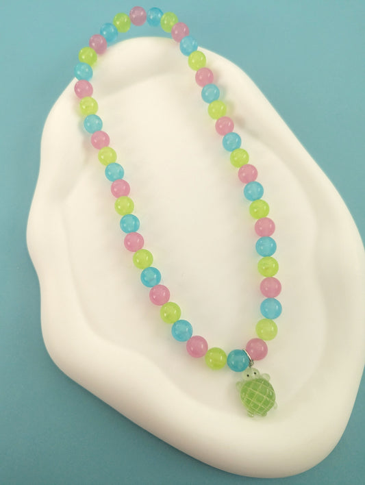 Glow in the Dark Turtle Necklace
