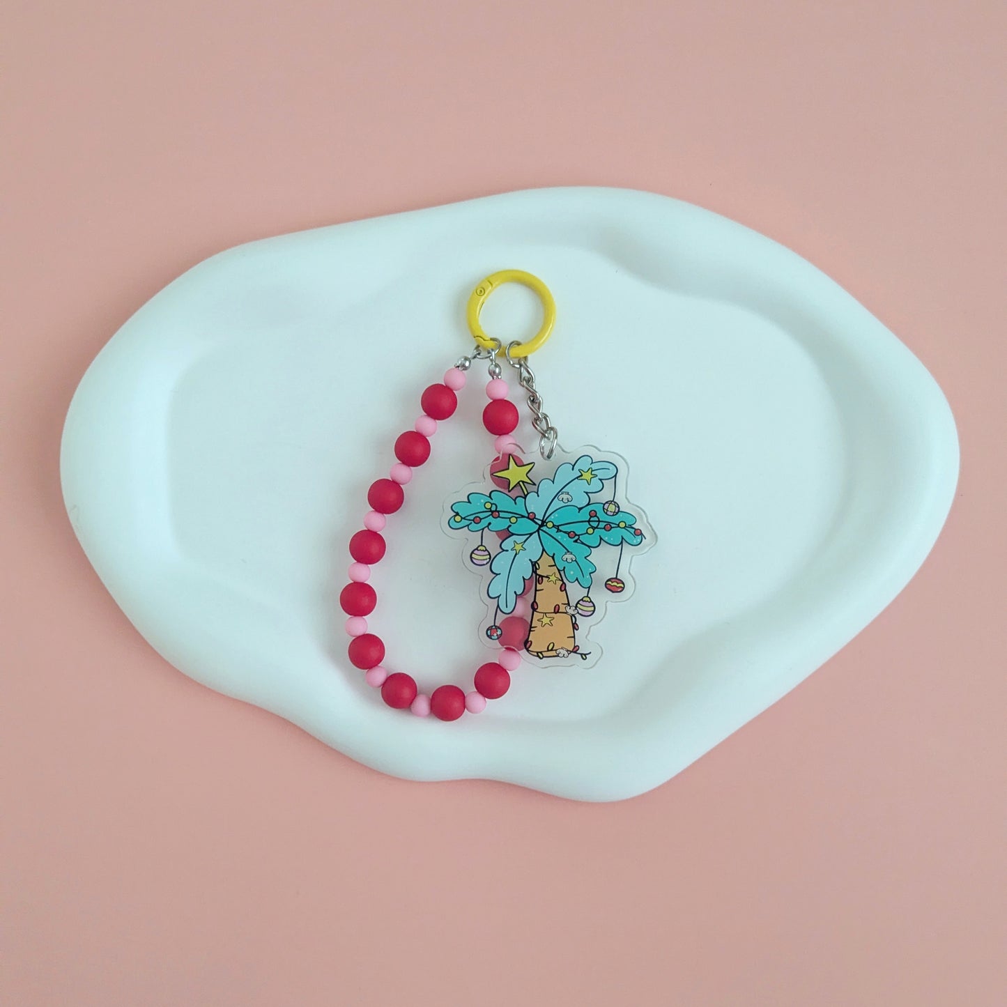 Christmas Palm Tree Bag Charm