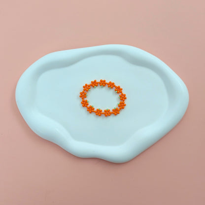 Beaded Pumpkin Bracelet