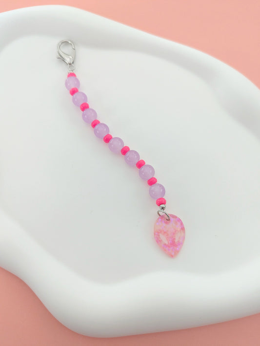 Pink and Purple Alien Kindle Charm