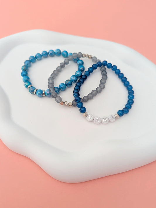 Blue and Gray Mama Stack