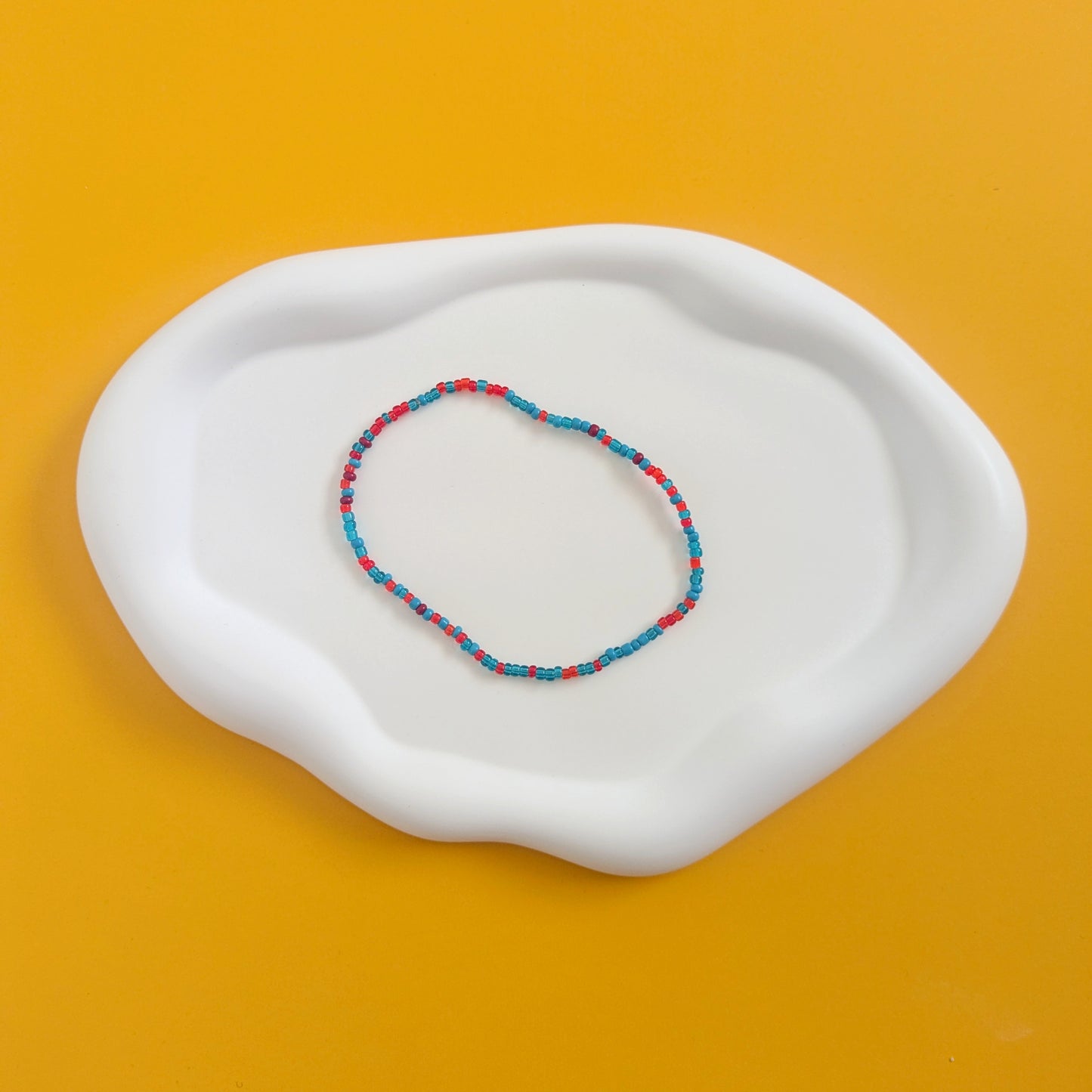 Red and Turquoise Anklet