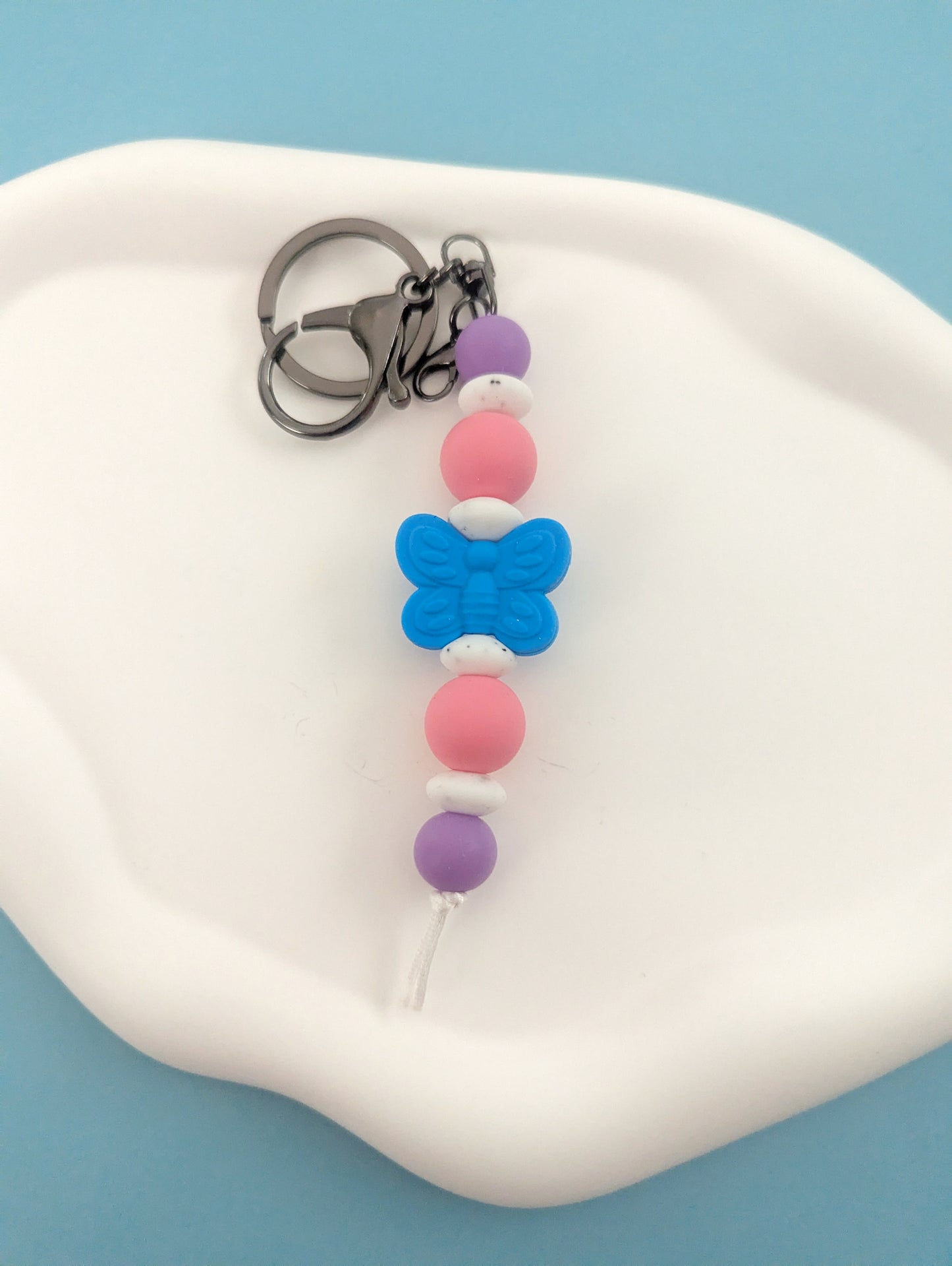 Blue Butterfly Keychain