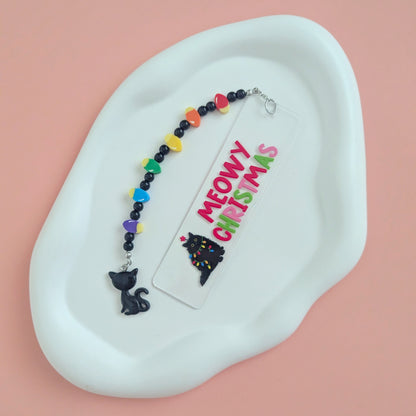 Meowy Christmas Bookmark