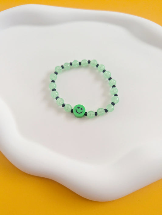 Green Smiley Bracelet