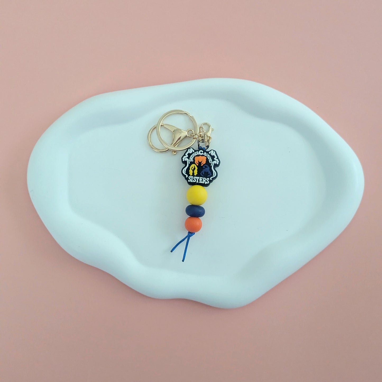 Gather Round Sisters Keychain