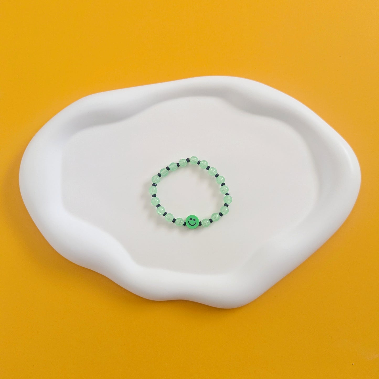Green Smiley Bracelet