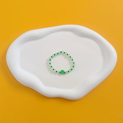 Green Smiley Bracelet