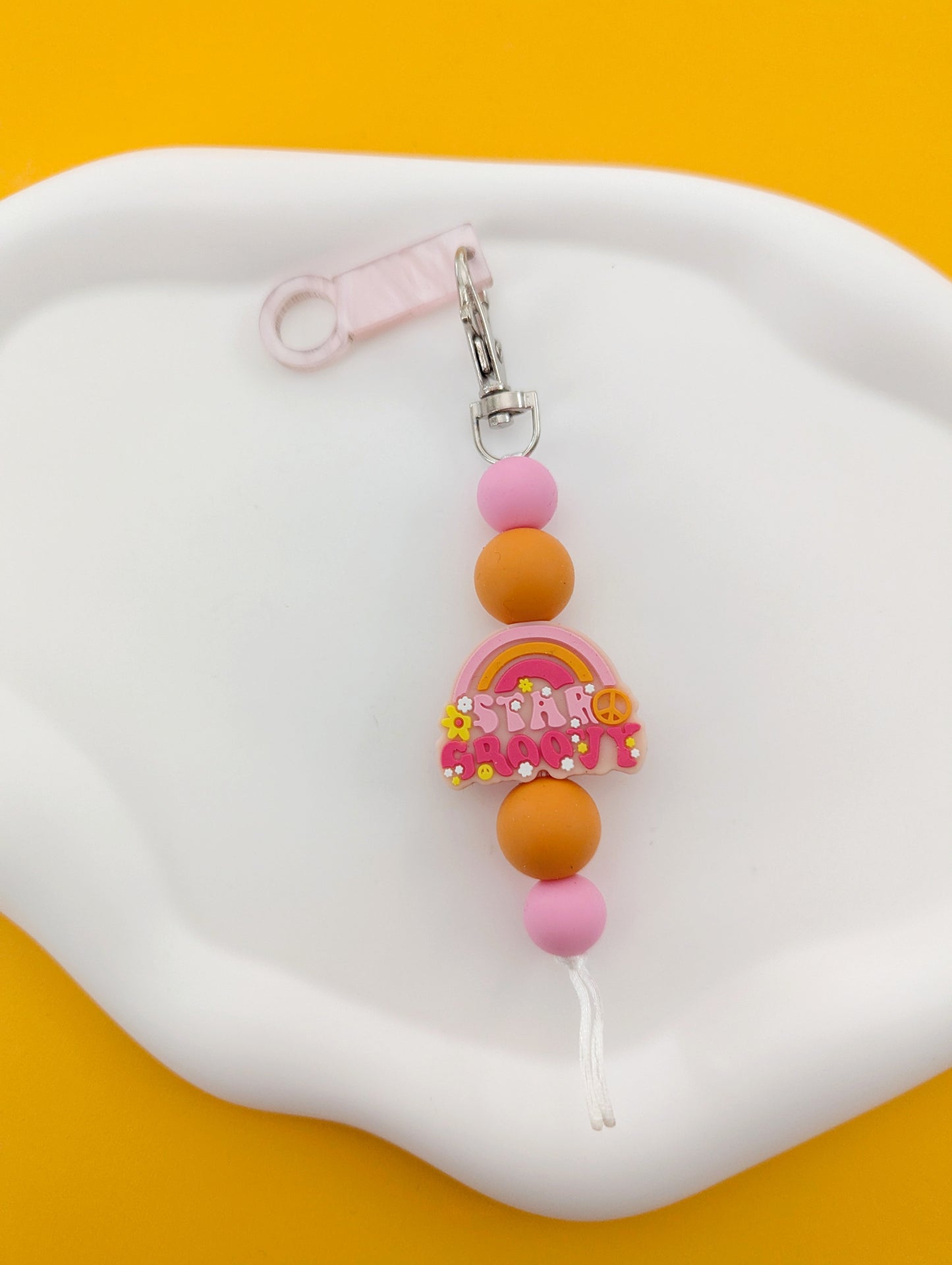 Stay Groovy Straw Charm