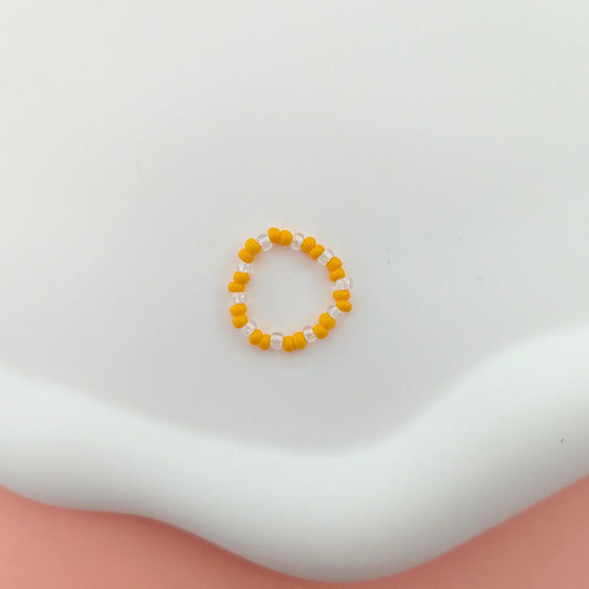Orange and Clear Ring