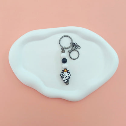 Cowboy Ghost Keychain