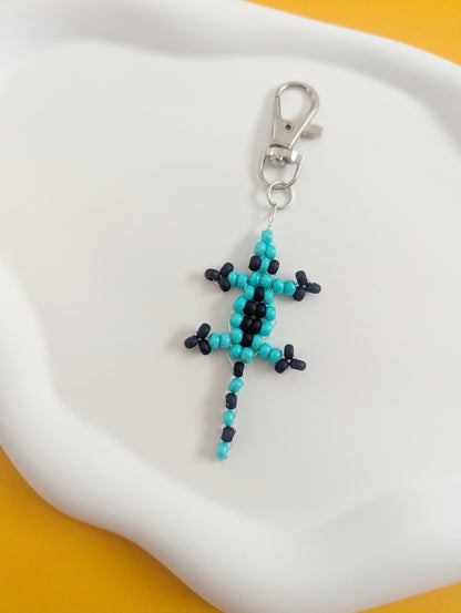 Beaded Lizard Bag Charm
