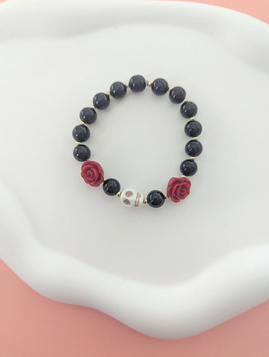 Skull and Rose Bracelet