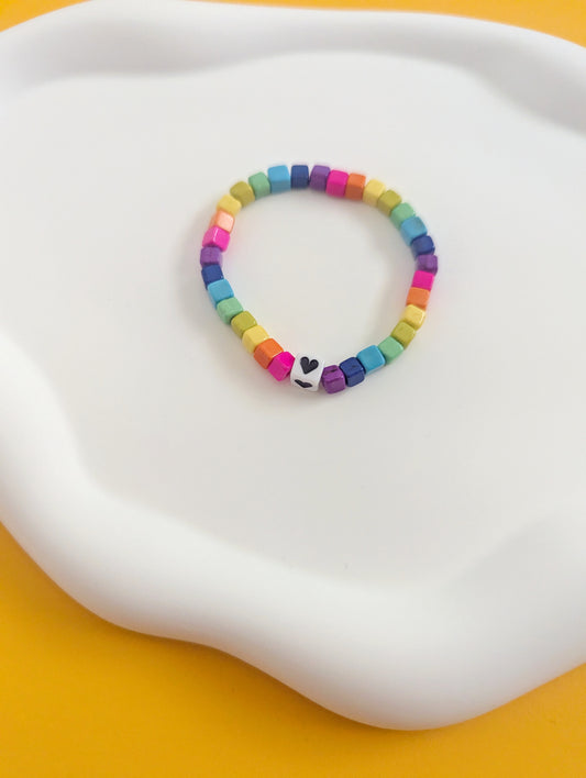 Rainbow Block Bracelet