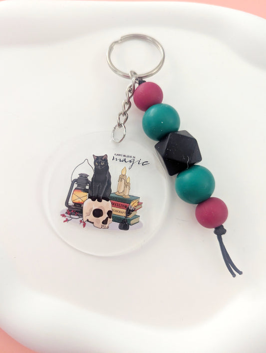 Black Cat Acrylic Keychain
