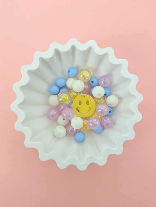 Yellow Happy Face DIY Necklace Kit