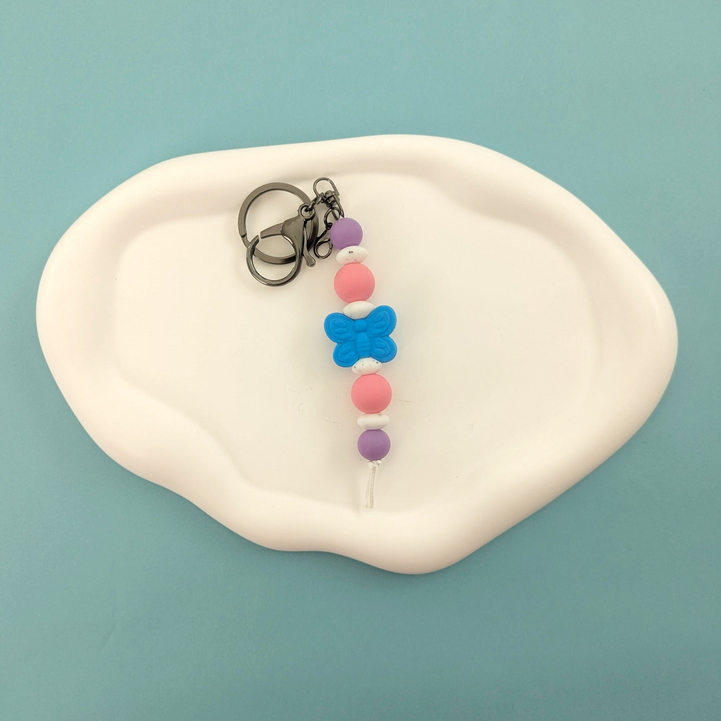 Blue Butterfly Keychain