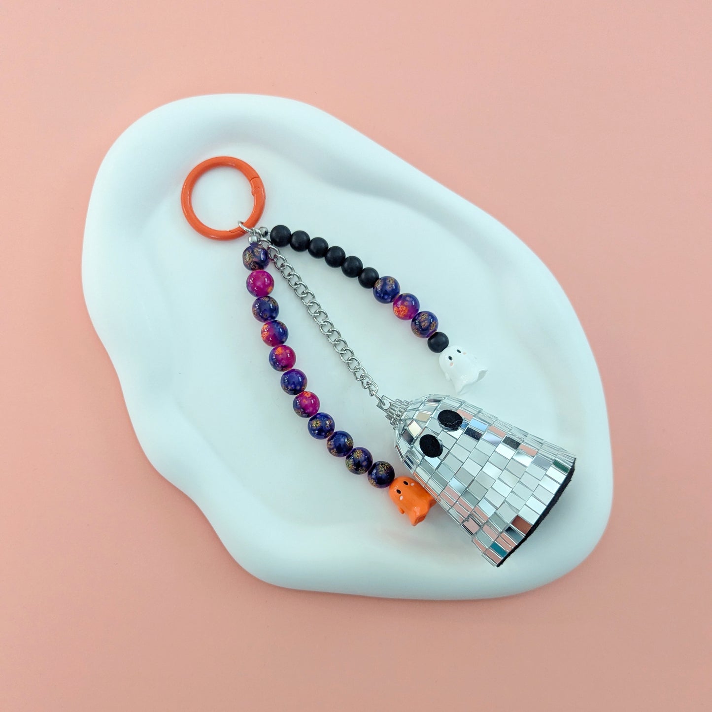 Disco Ghost Bag Charm