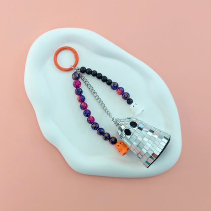 Disco Ghost Bag Charm