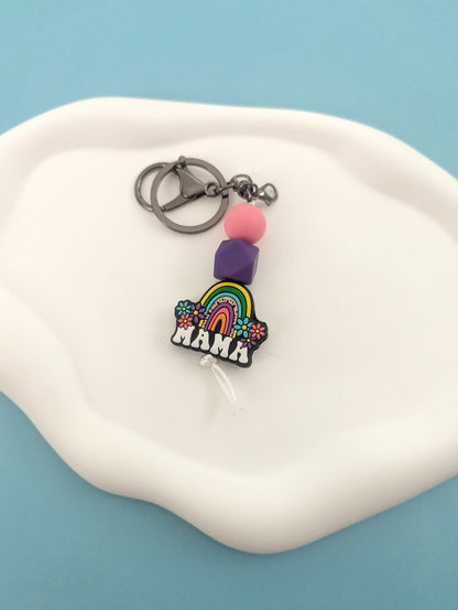 Rainbow Mama Keychain