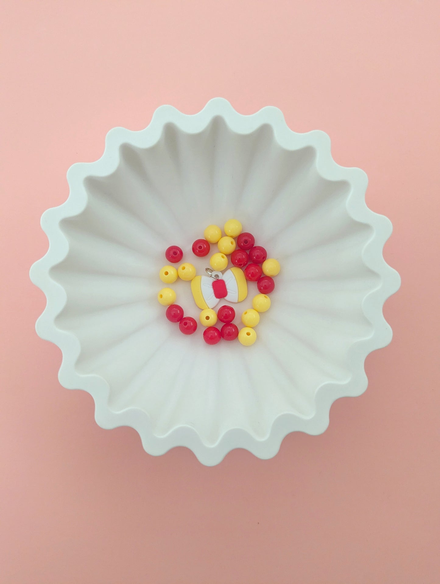 Red and Yellow Bow DIY Bracelet Kit