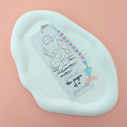Dolphin and Mermaid Double Sided Bookmark
