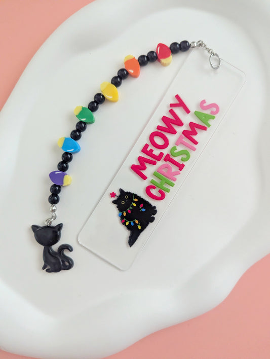 Meowy Christmas Bookmark