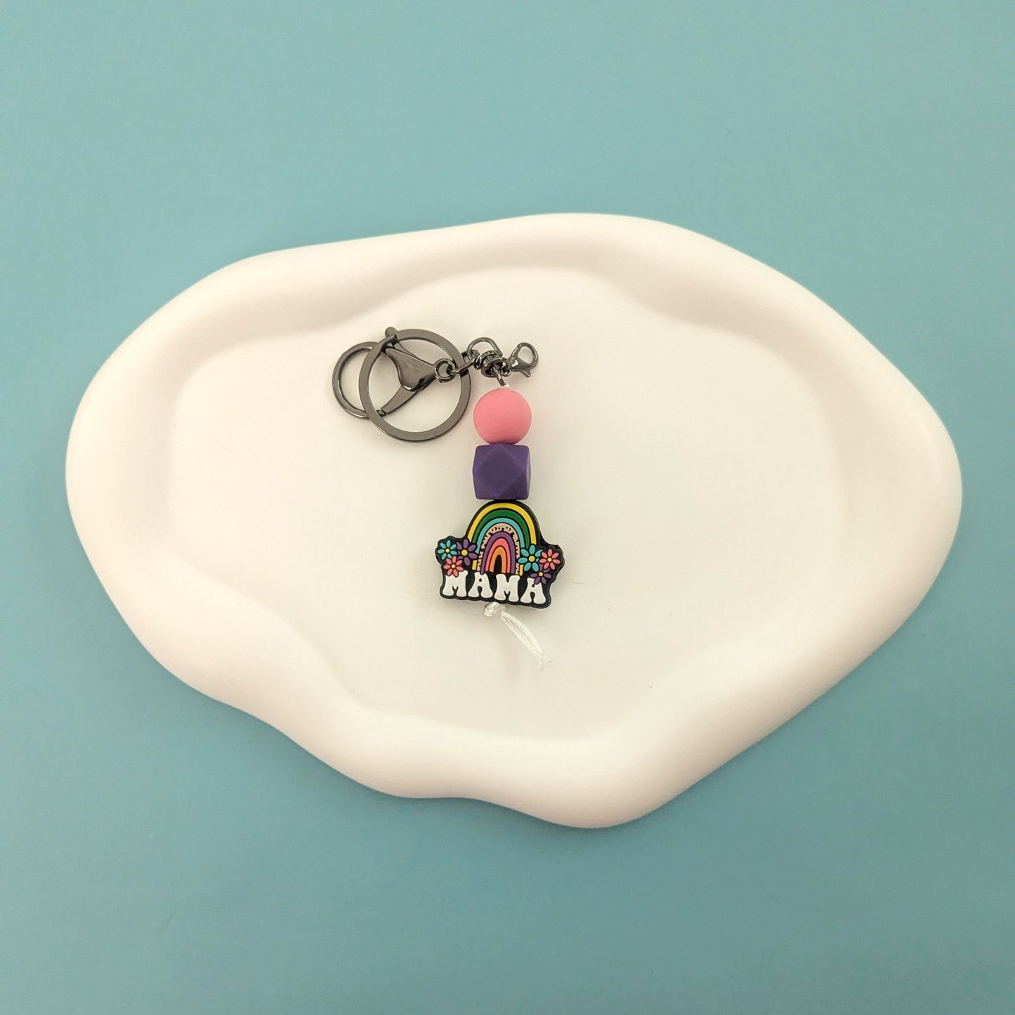 Rainbow Mama Keychain