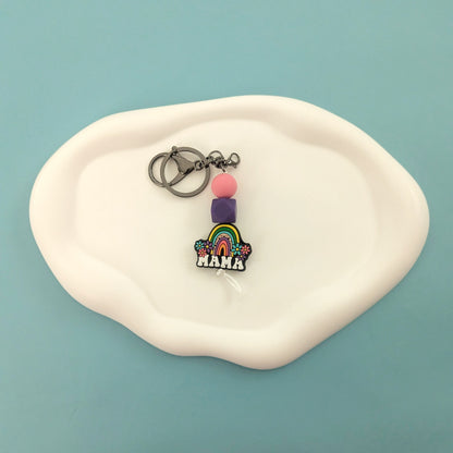 Rainbow Mama Keychain