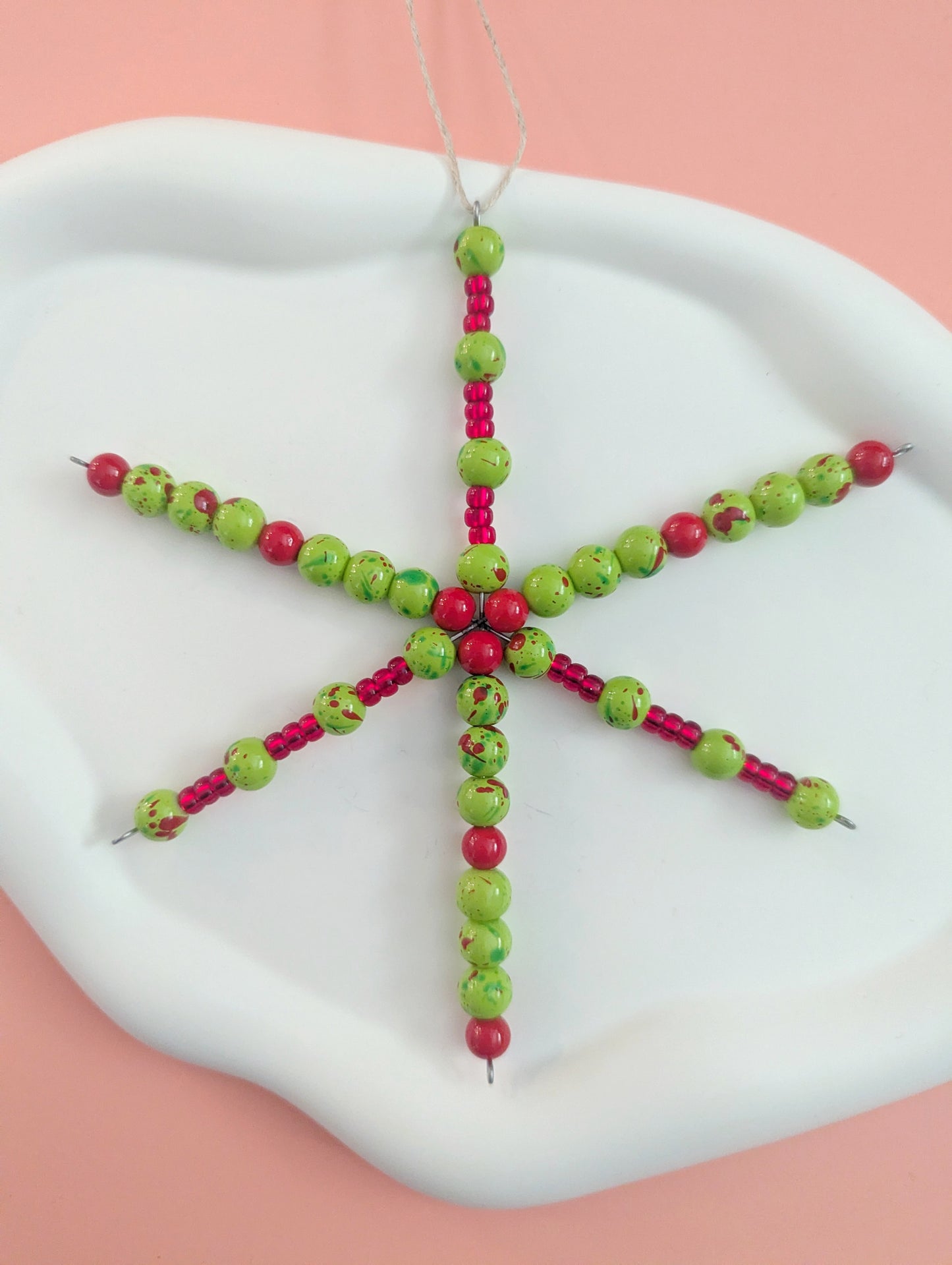 Green and Red Ornament