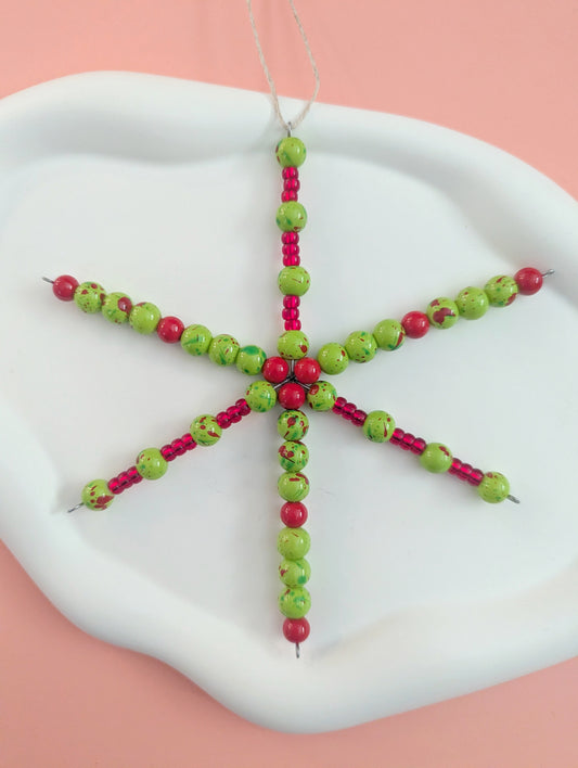 Green and Red Ornament